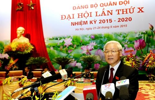 Нгуен Фу Чонг принял участие в 10-м съезде парткома Вьетнамской народной армии